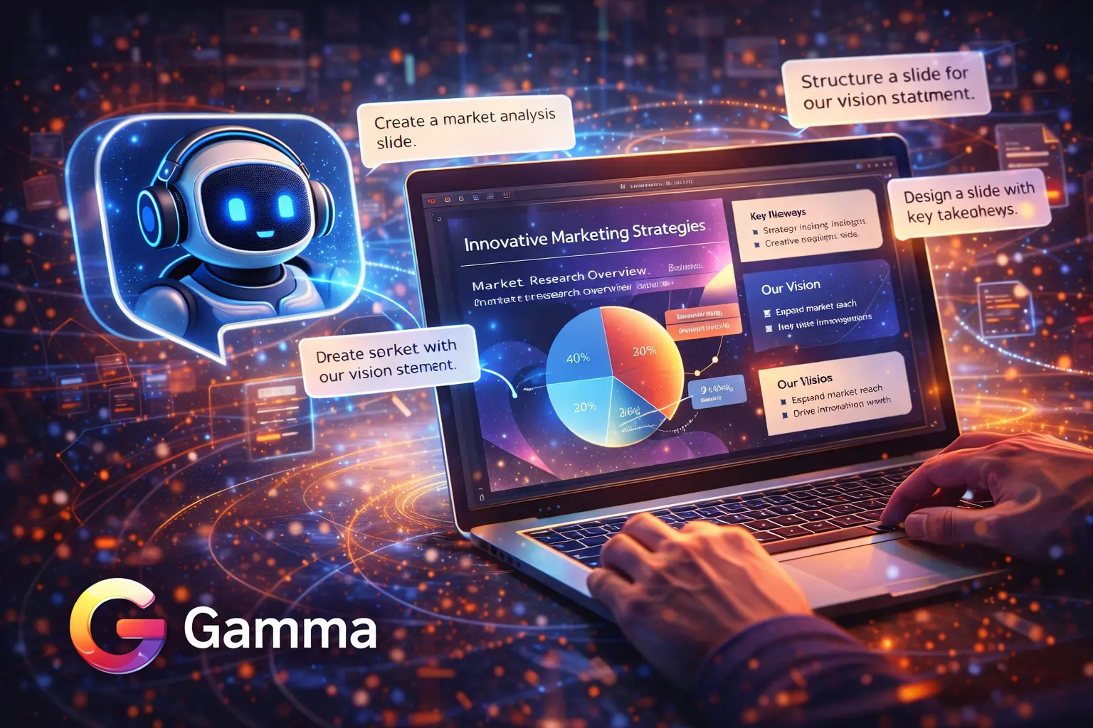 تصميم عروض احترافية بالذكاء الاصطناعي